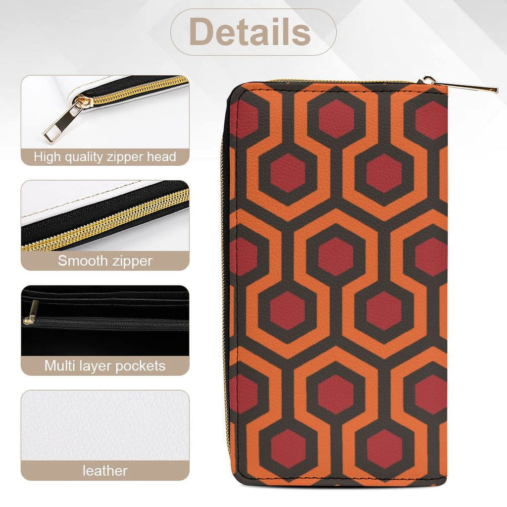 Haunted Hotel Carpet Leather Wallet