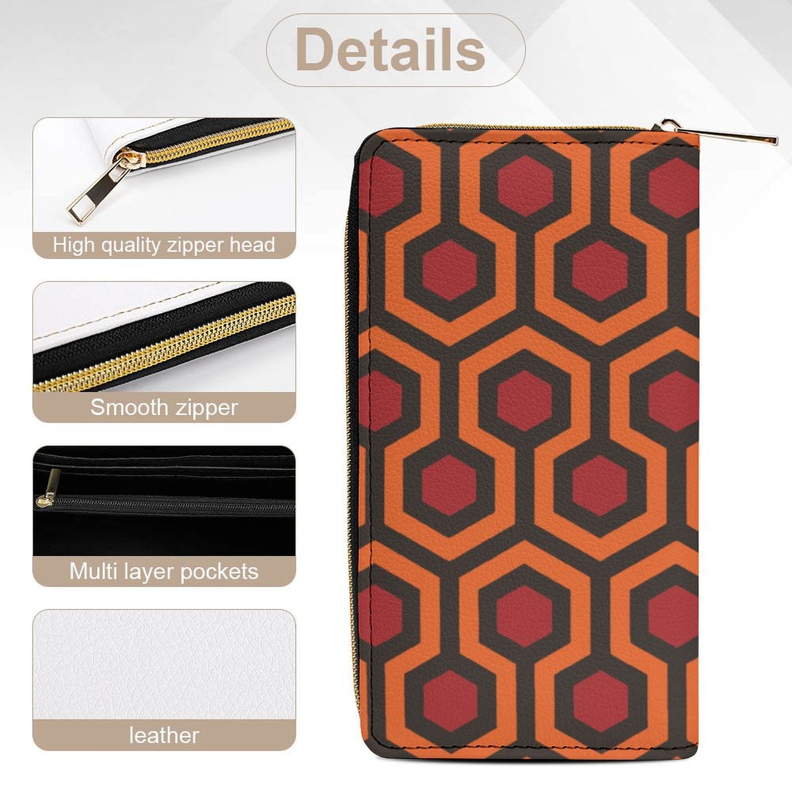 Haunted Hotel Carpet Leather Wallet
