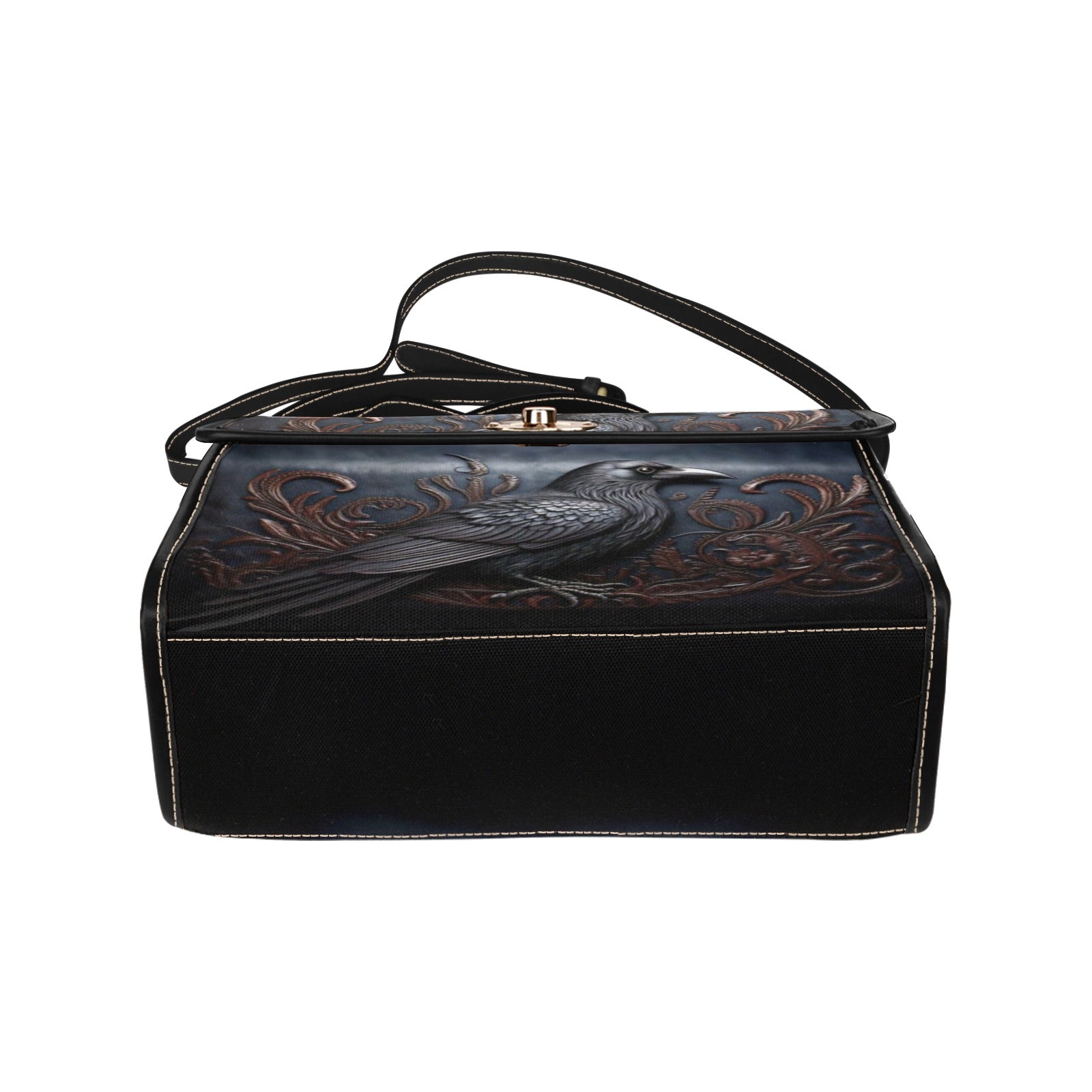 Black Crow Canvas Bag