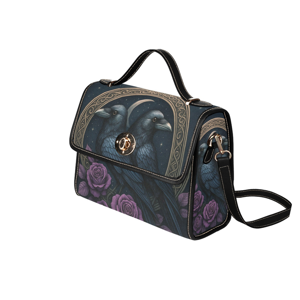 Twin Crows Canvas Bag