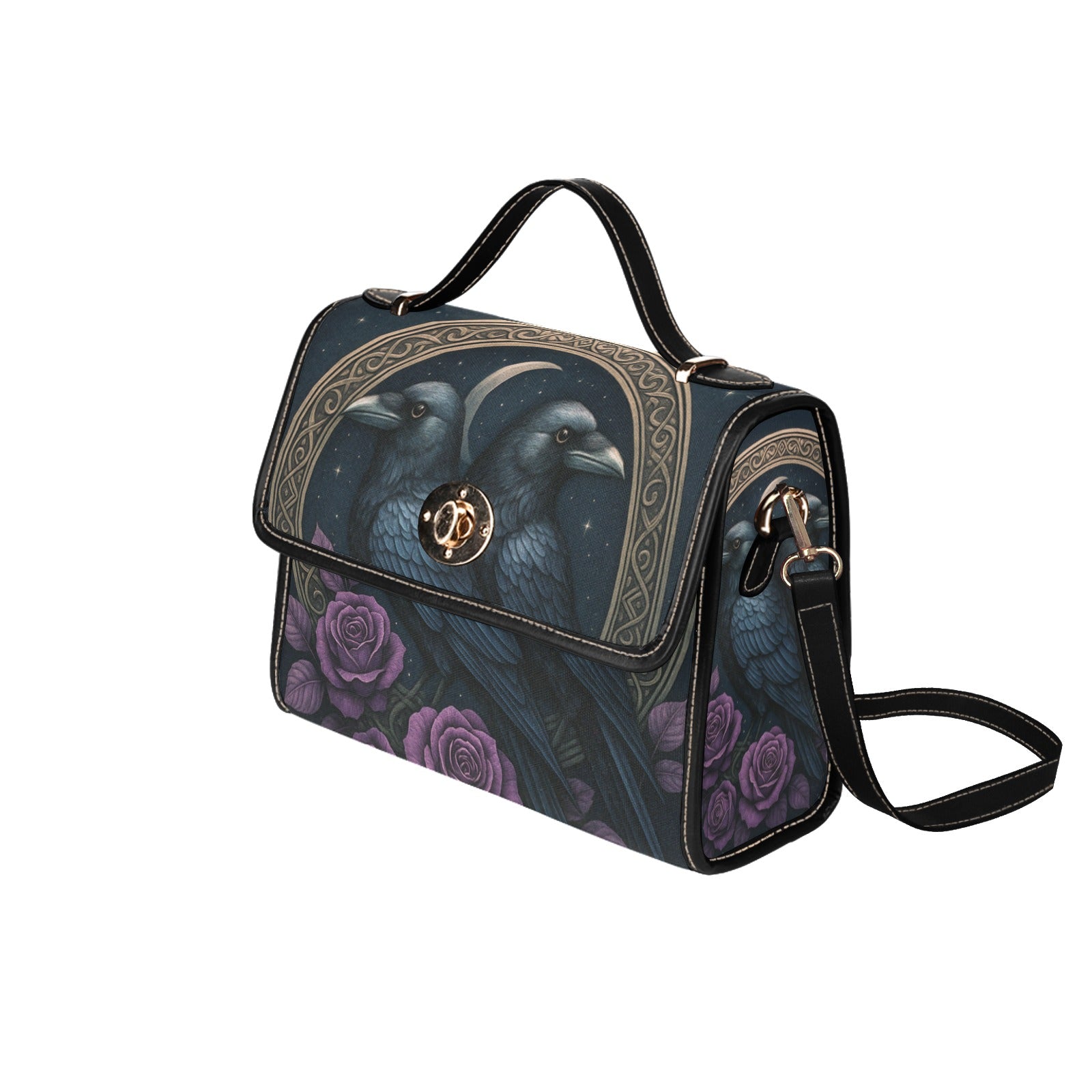 Twin Crows Canvas Bag