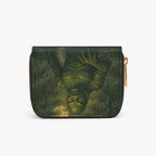 Black Lagoon Creature Bifold Zipper Wallet alternate exterior reverse view