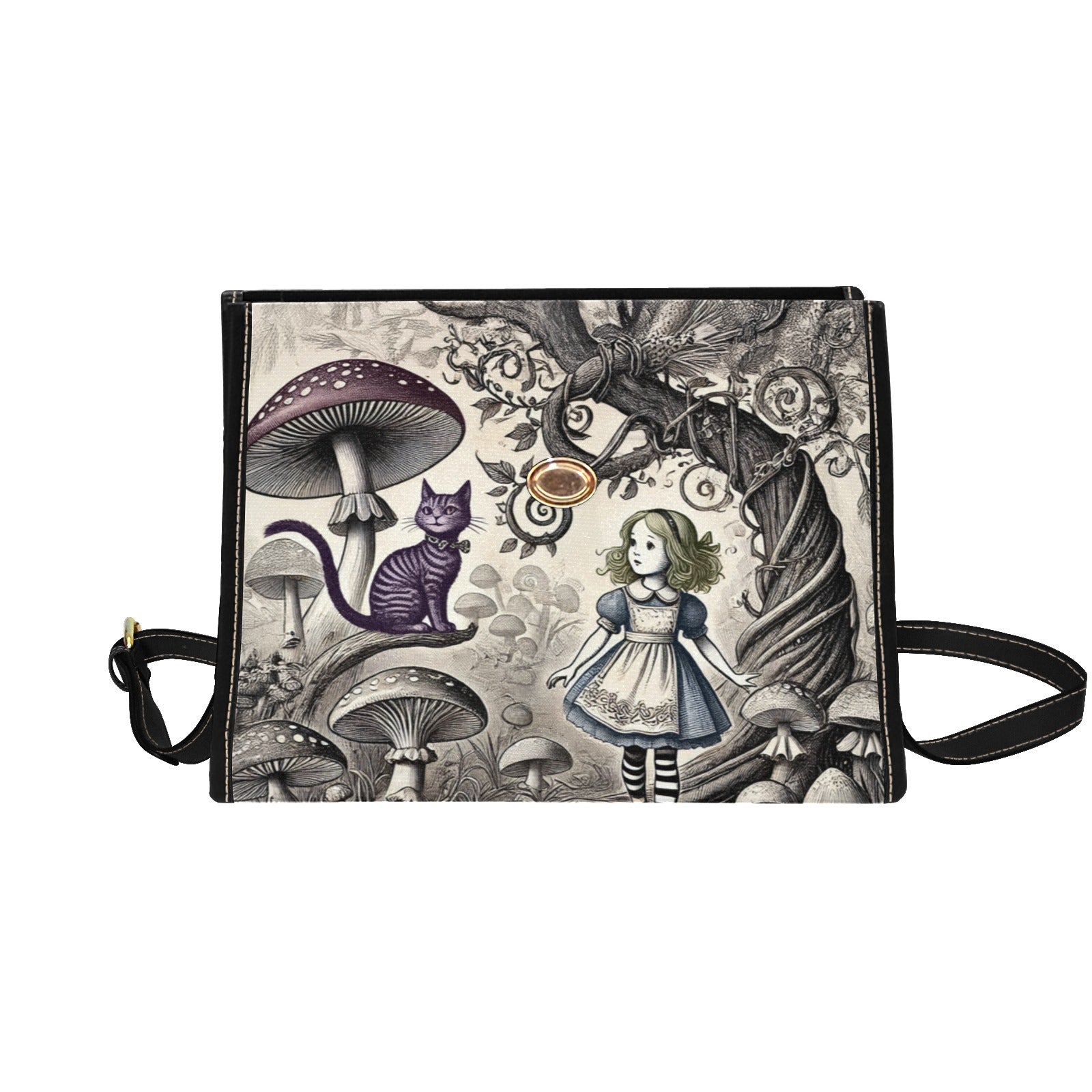 Alice & Cheshire Cat Canvas Bag