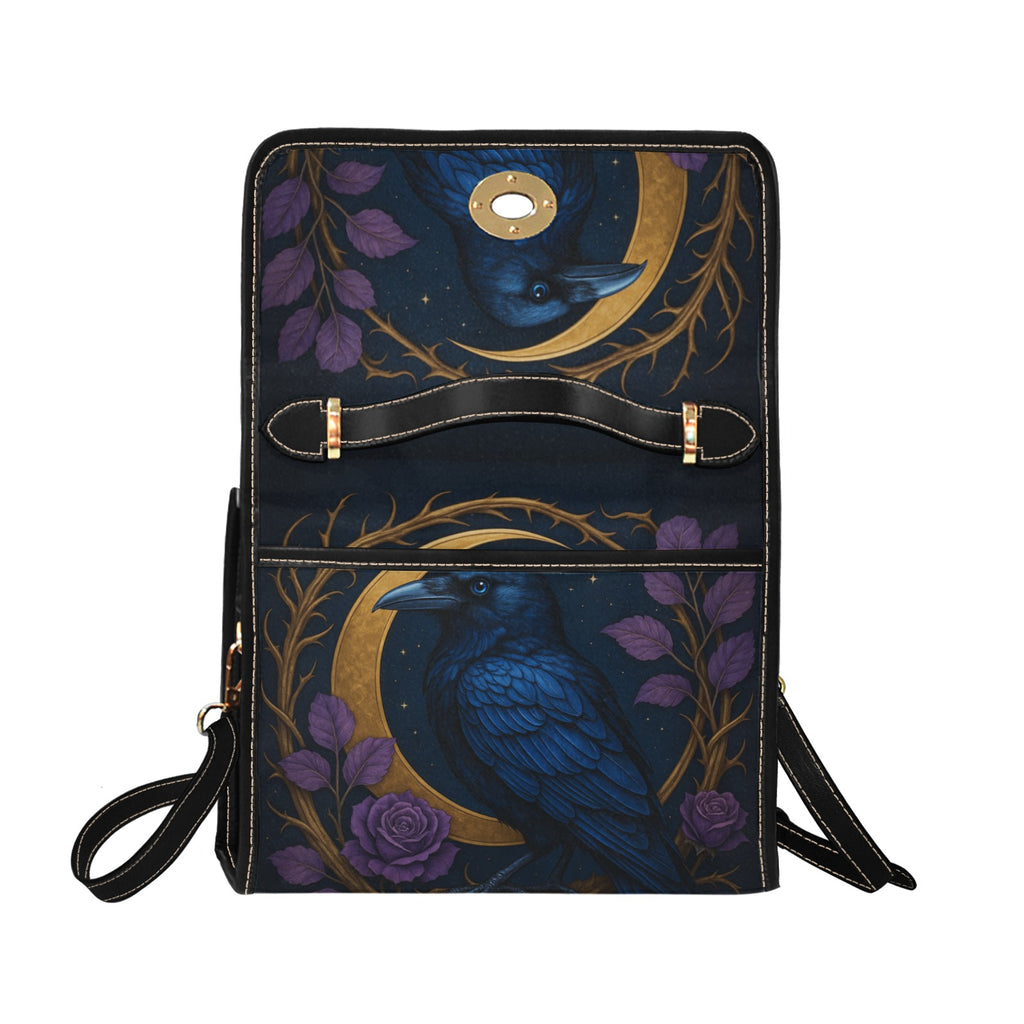 Crow & Moon Canvas Bag