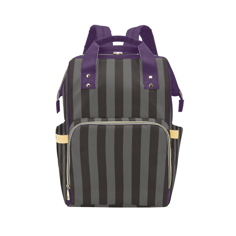 Purple Stripe Backpack