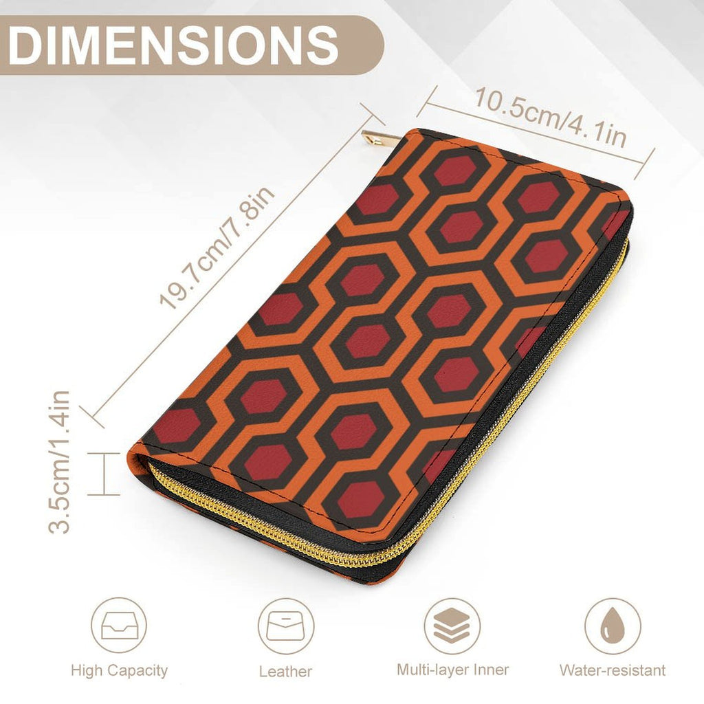 Haunted Hotel Carpet Leather Wallet