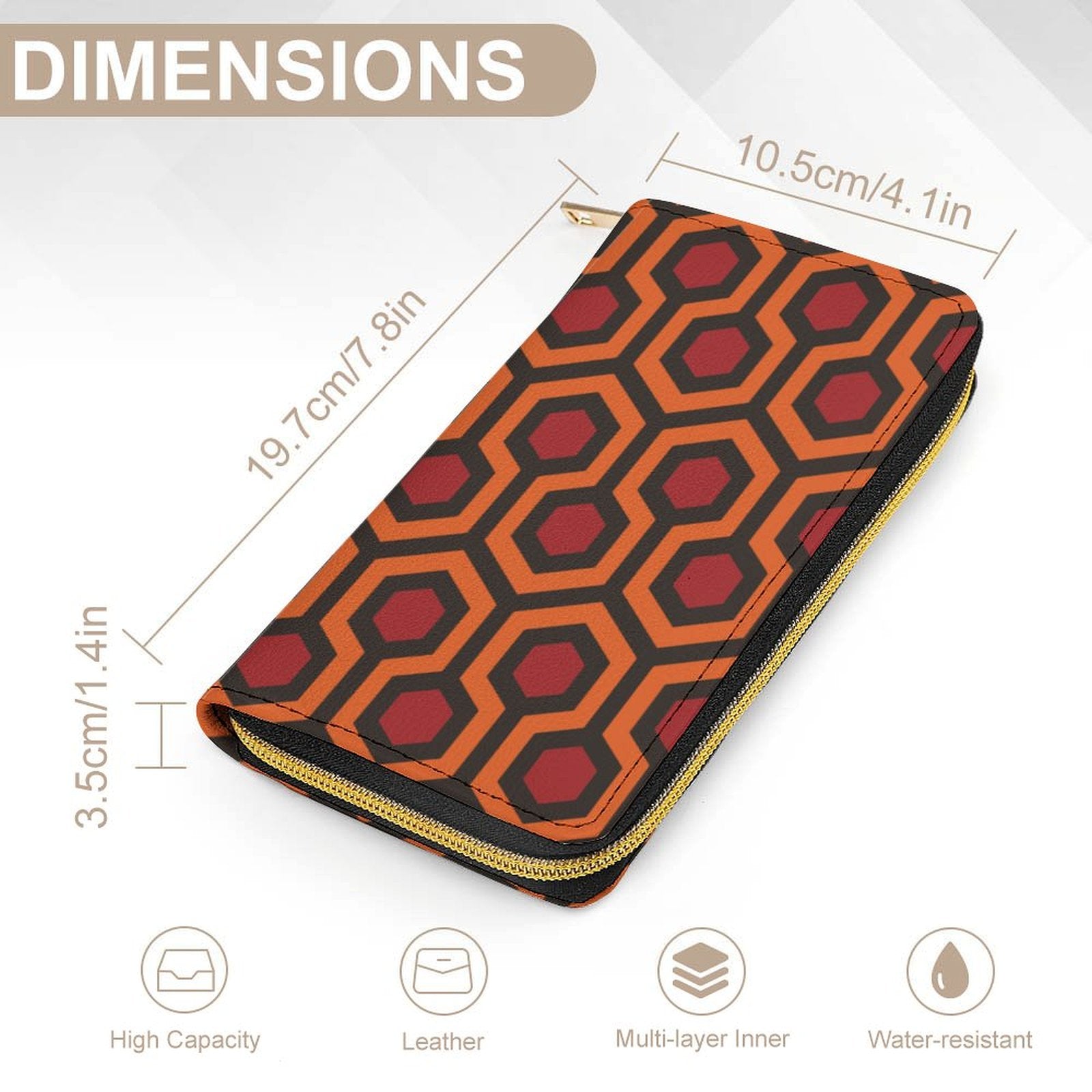 Haunted Hotel Carpet Leather Wallet