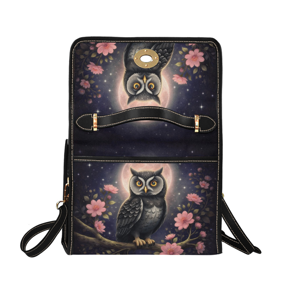 Owl & Flowers Canvas Bag