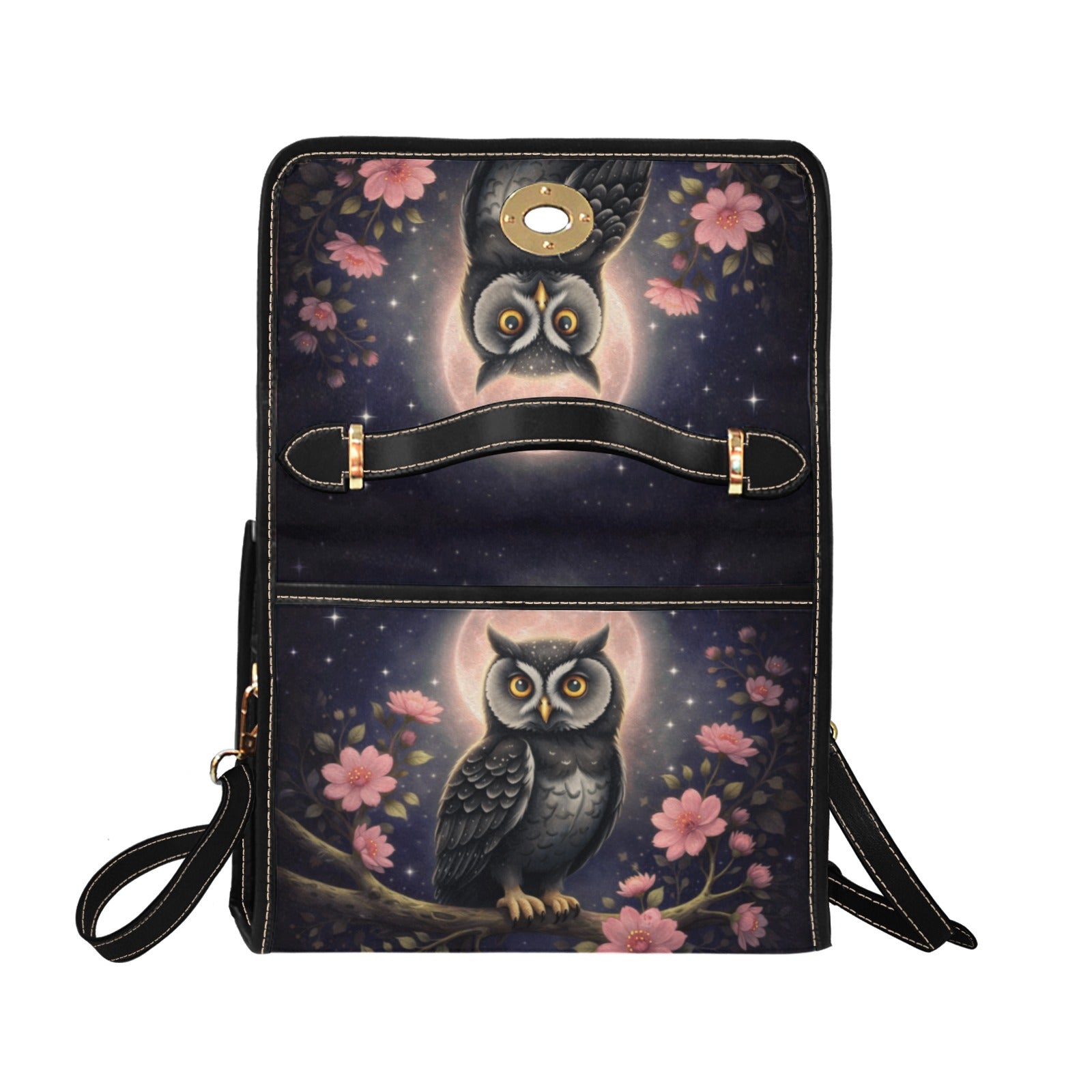 Owl & Flowers Canvas Bag
