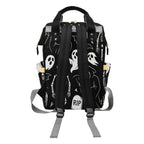 Graveyard Reaper Backpack back view with padded shoulder straps