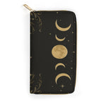 Golden Moon Phase Wallet exterior front view