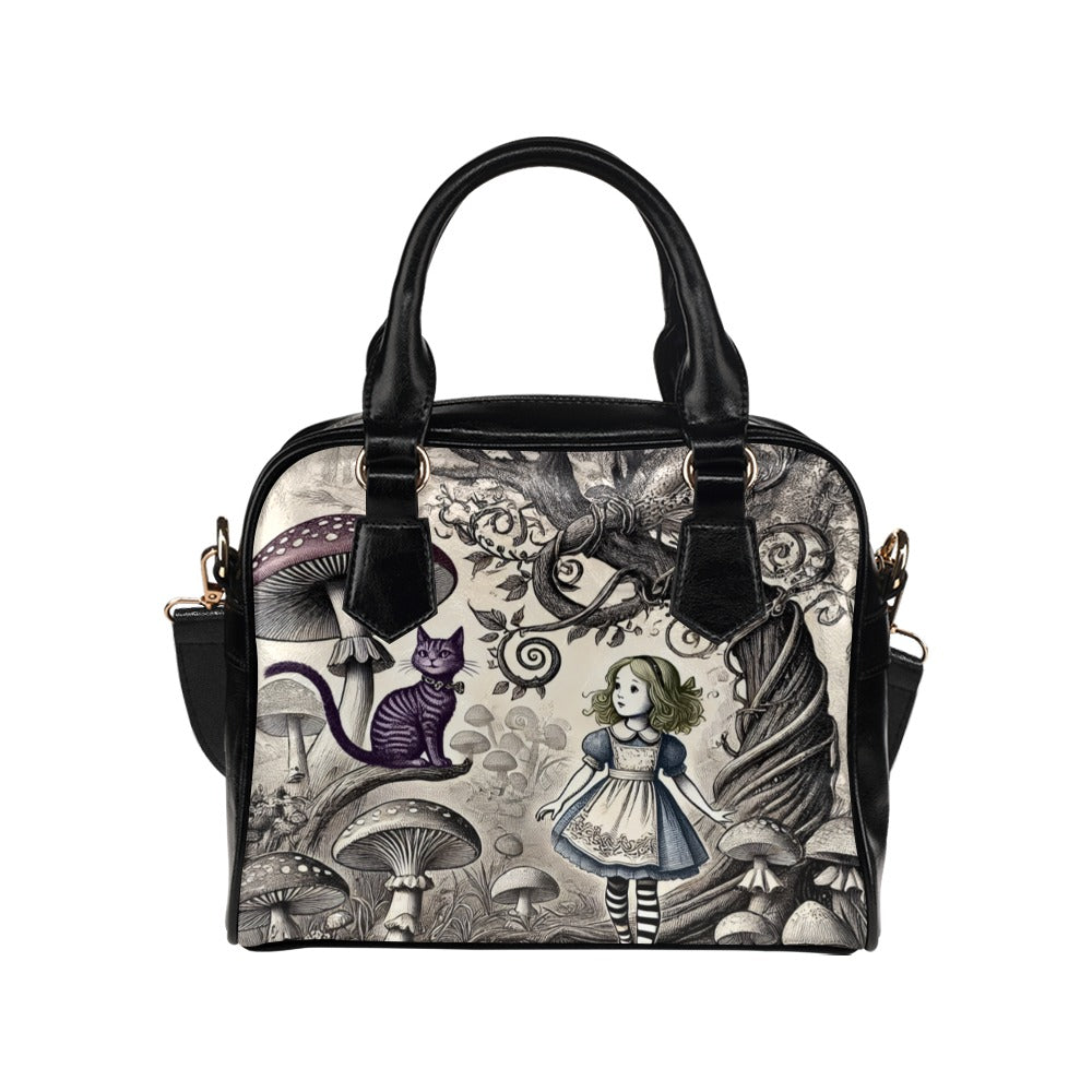 Alice Cat Wonderland Shoulder Handbag