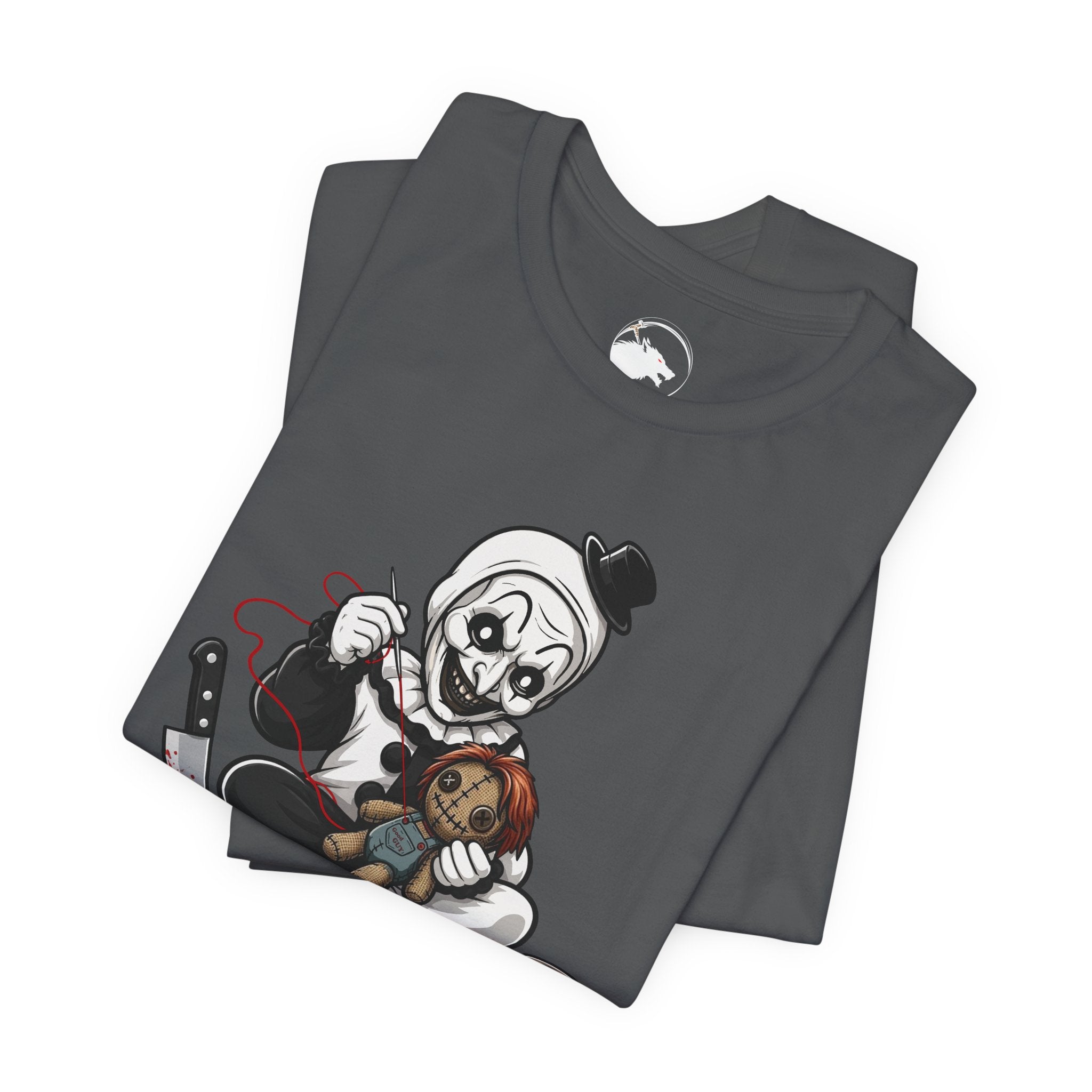 Creepy Dollmaker T‑Shirt — “Crafting” Horror Sewing Tee