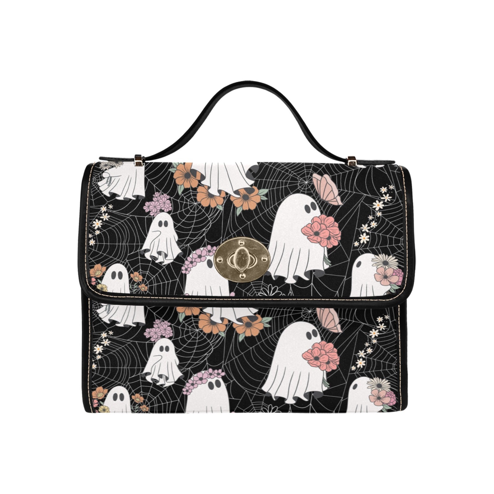 Ghost & Spiderweb Canvas Bag