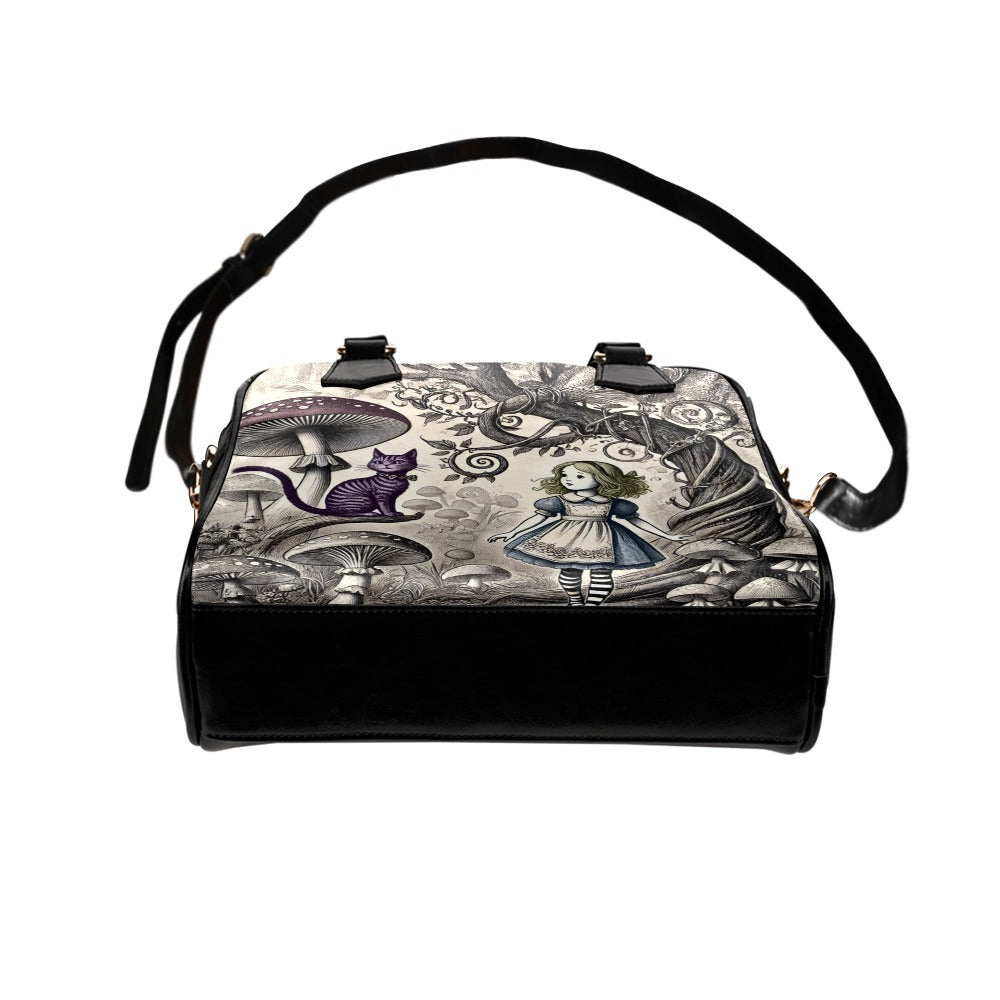 Alice Cat Wonderland Shoulder Handbag