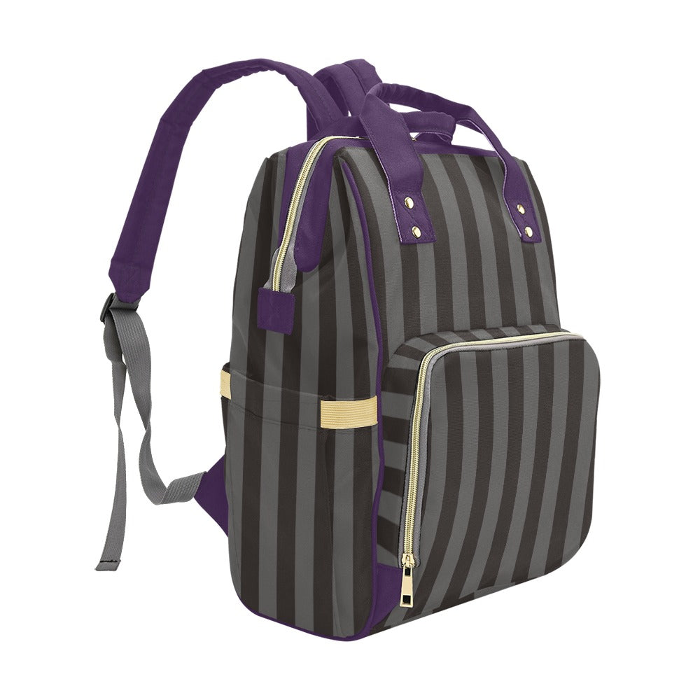 Purple Stripe Backpack
