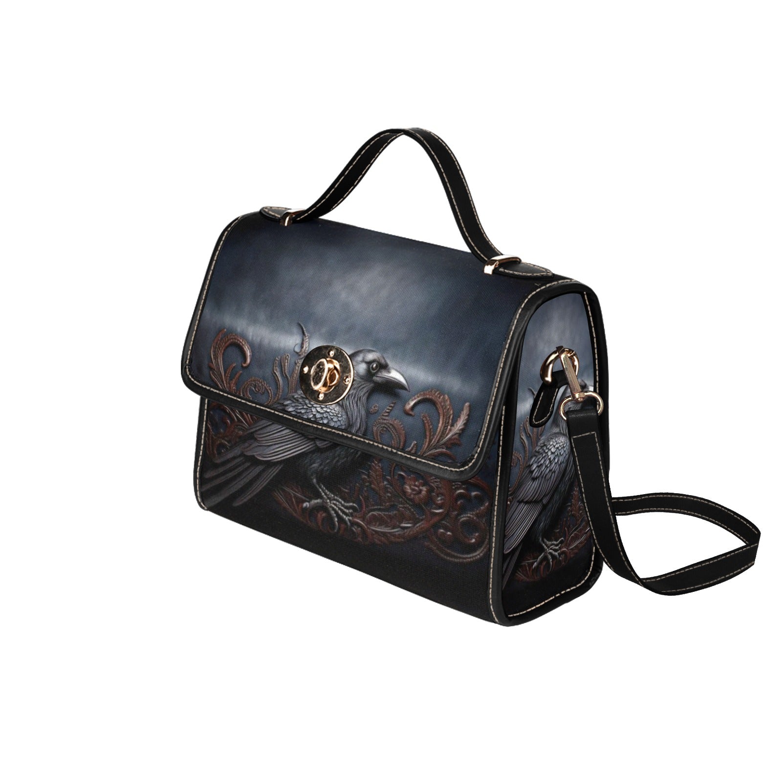 Black Crow Canvas Bag