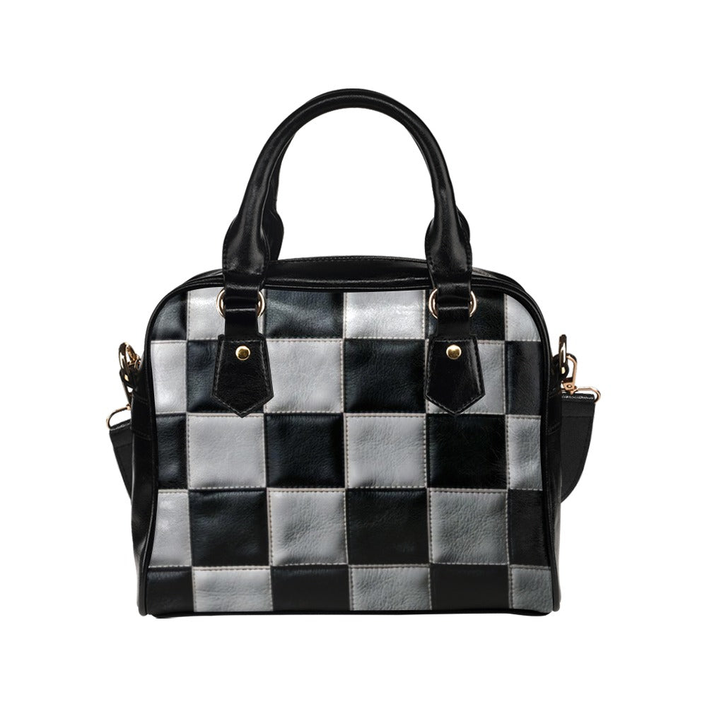 Checkerboard Shoulder Handbag