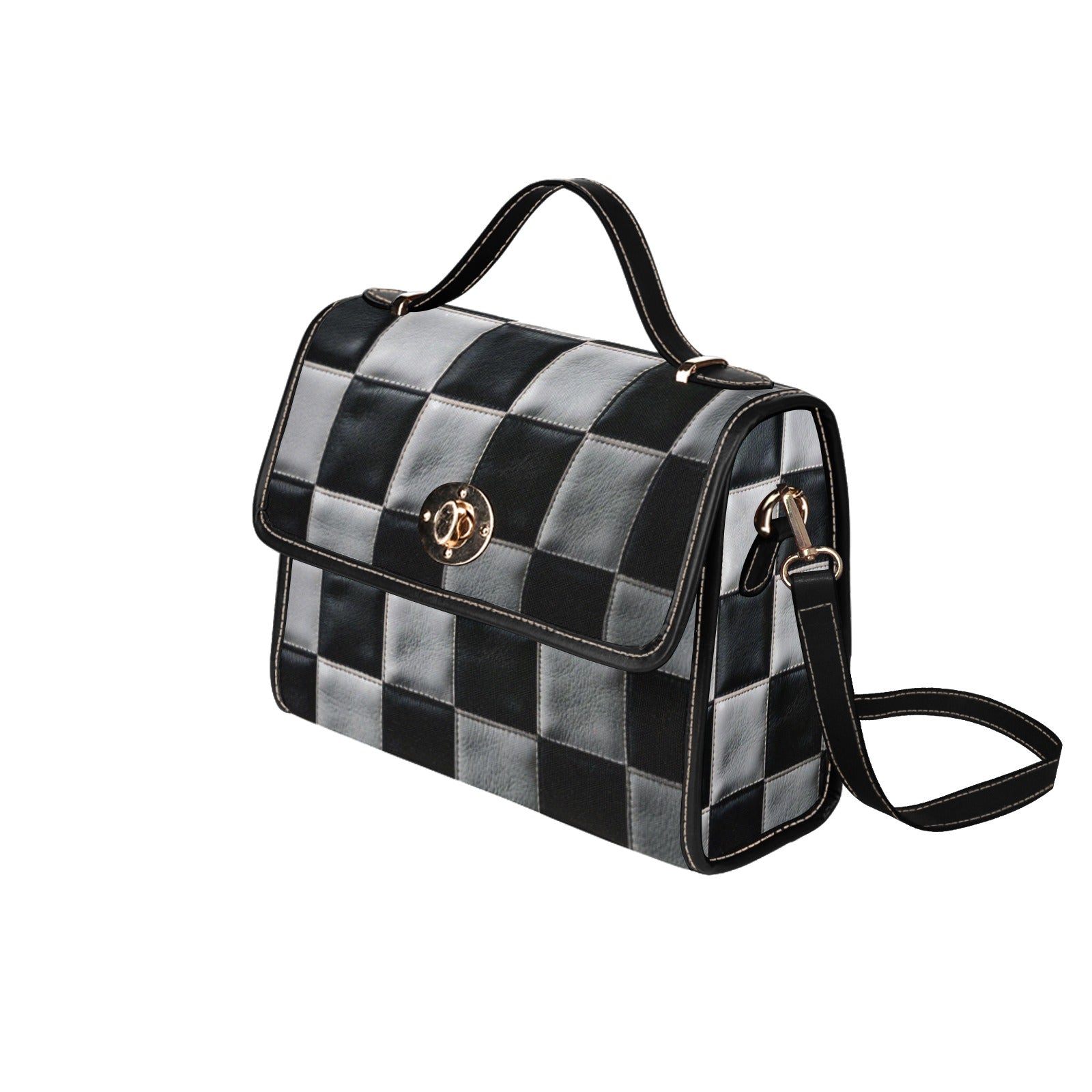 Checkerboard Canvas Bag