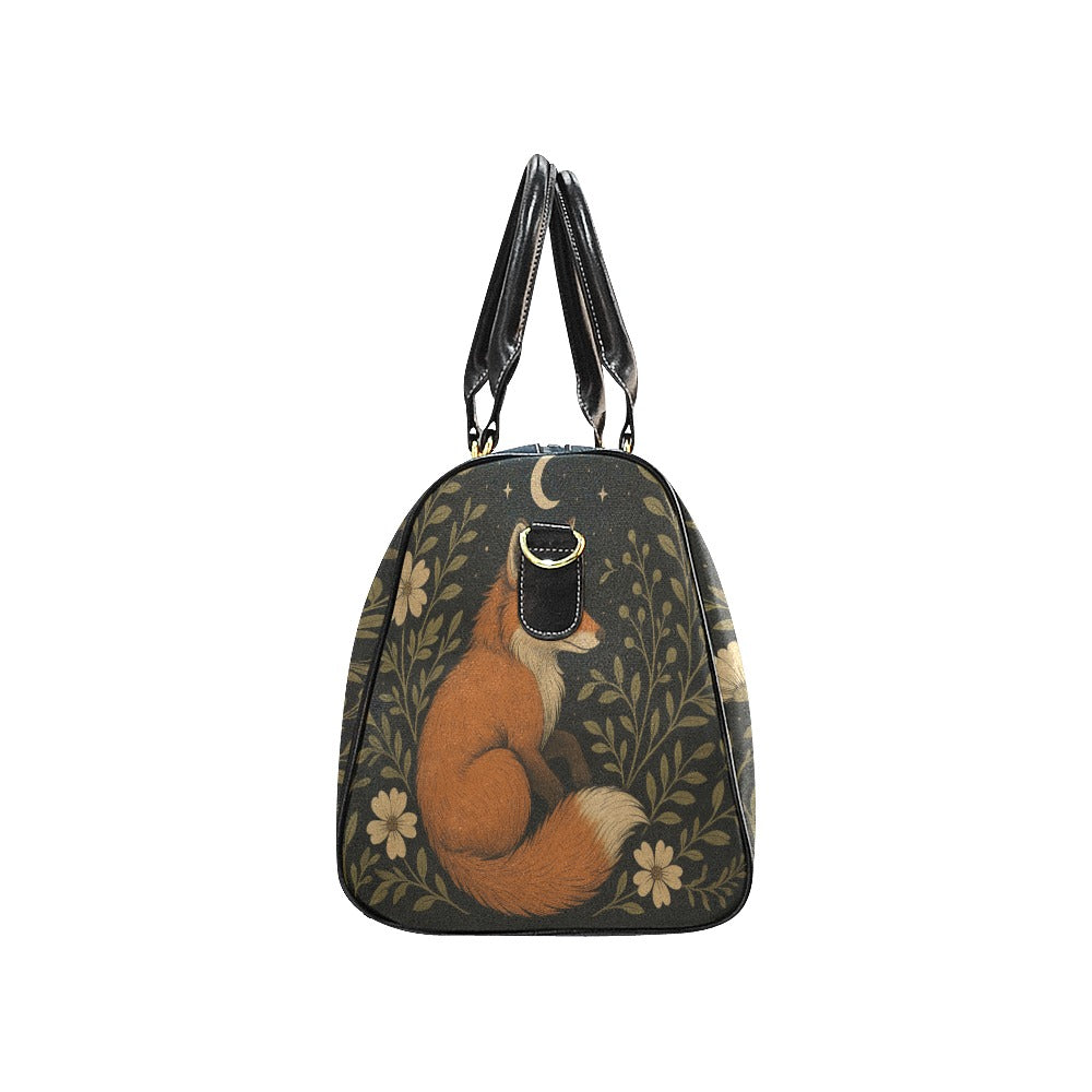 Retro Fox Forest Travel Bag