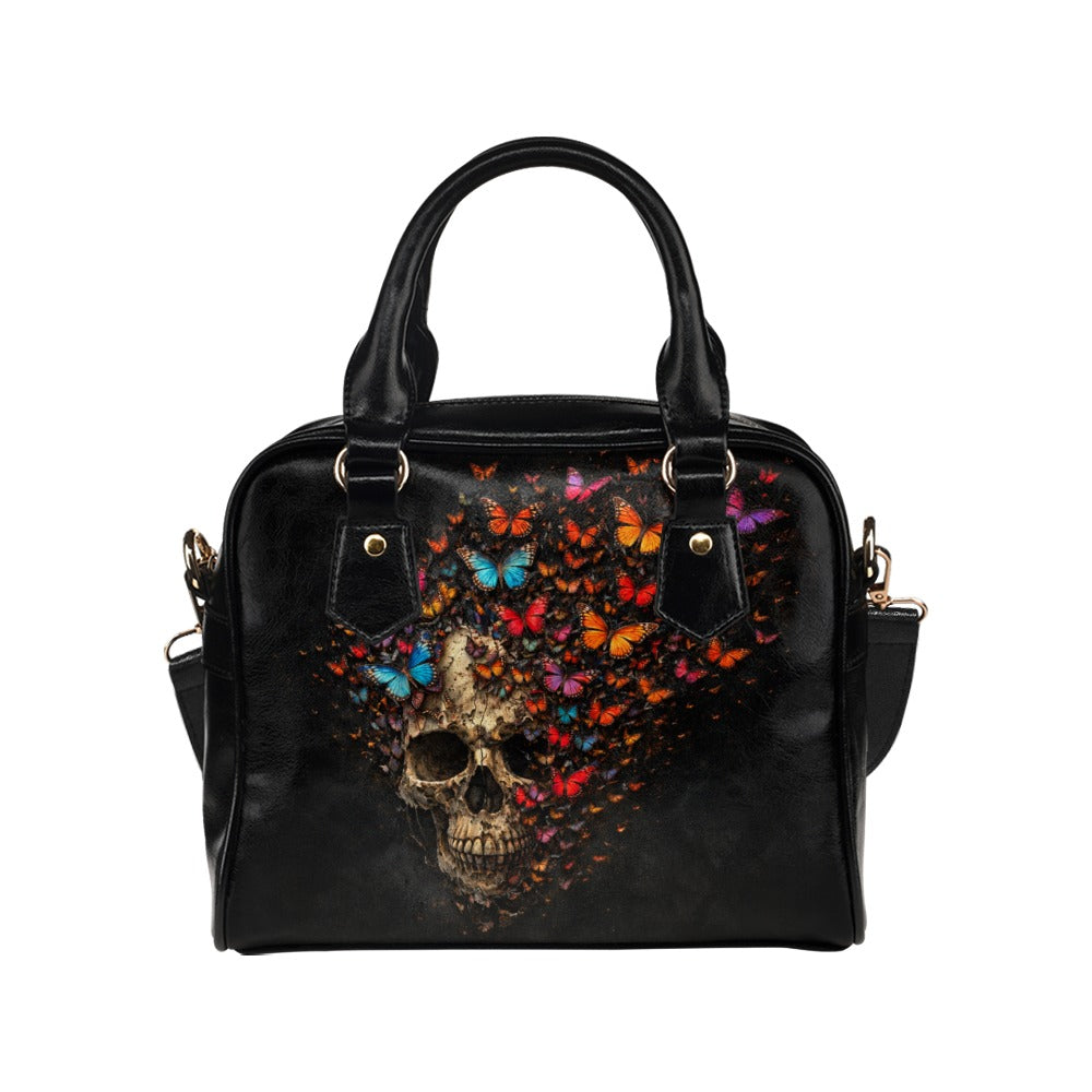 Skull Butterfly Shoulder Handbag