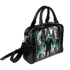 Frankenstein Grave Shoulder Handbag three-quarter view