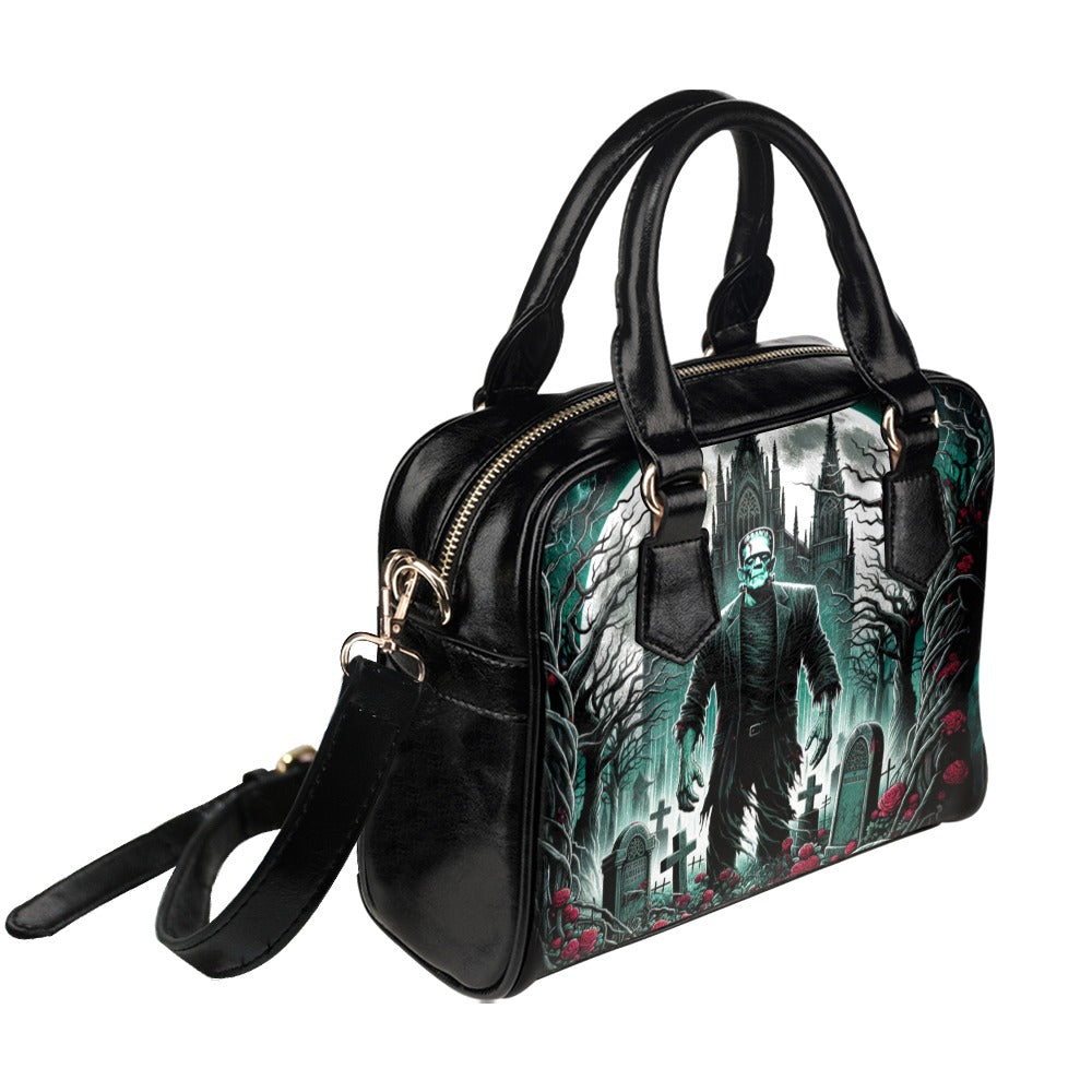 Frankenstein Grave Shoulder Handbag