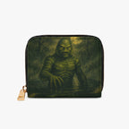 Black Lagoon Creature Bifold Zipper Wallet alternate exterior front view