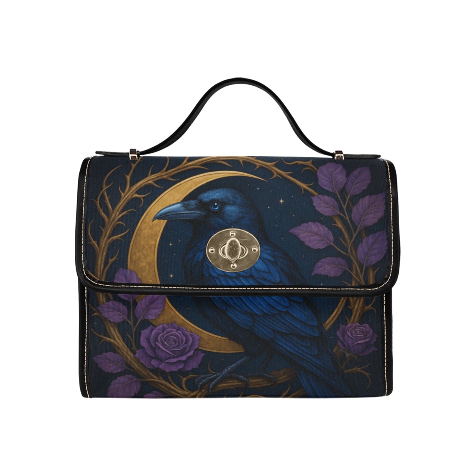 Crow & Moon Canvas Bag