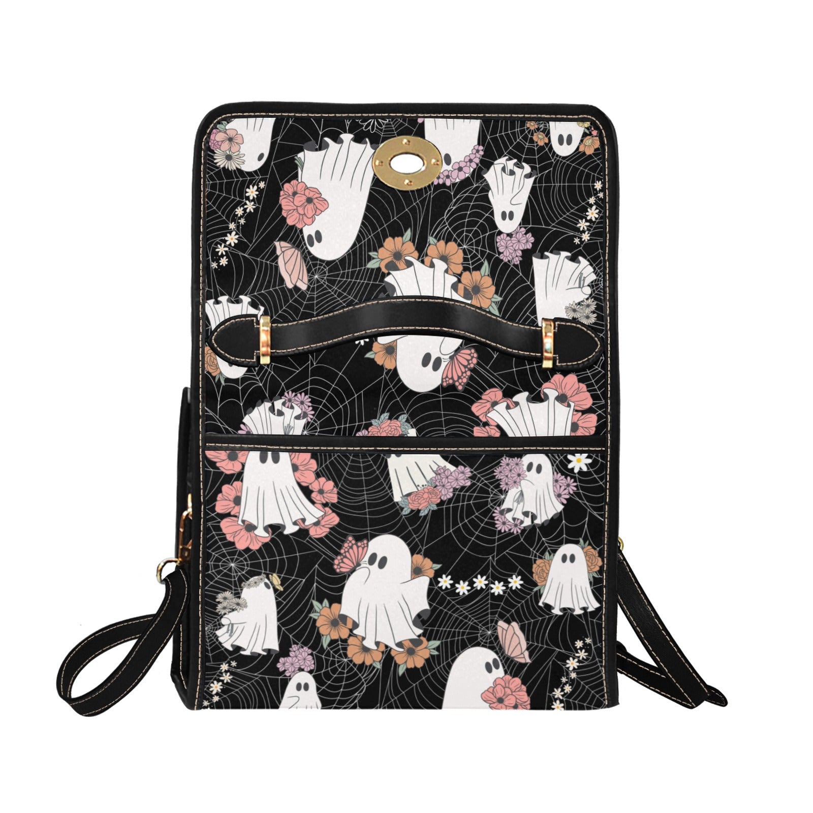 Ghost & Spiderweb Canvas Bag