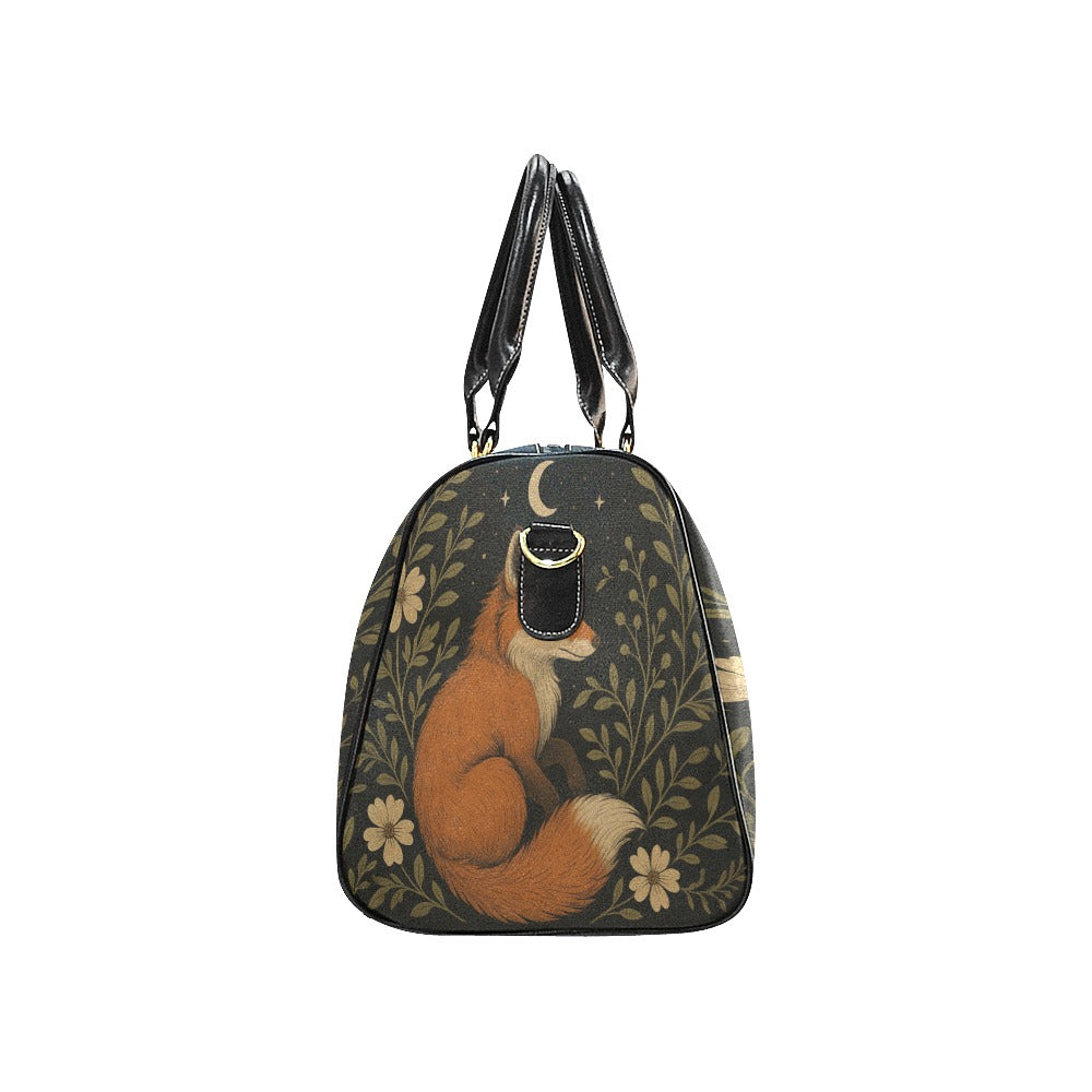 Retro Fox Forest Travel Bag