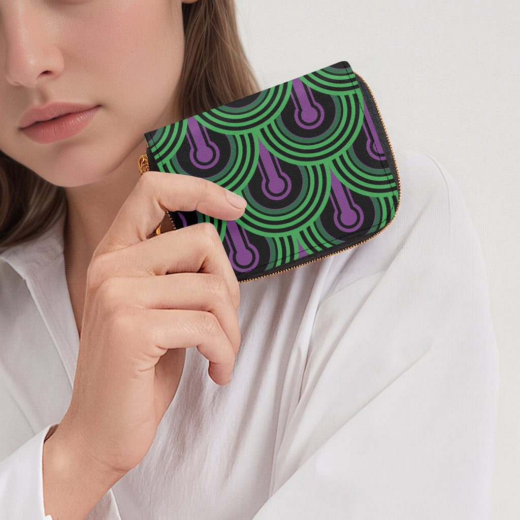 Room 237 Carpet Bifold Zipper Wallet lifestyle close-up