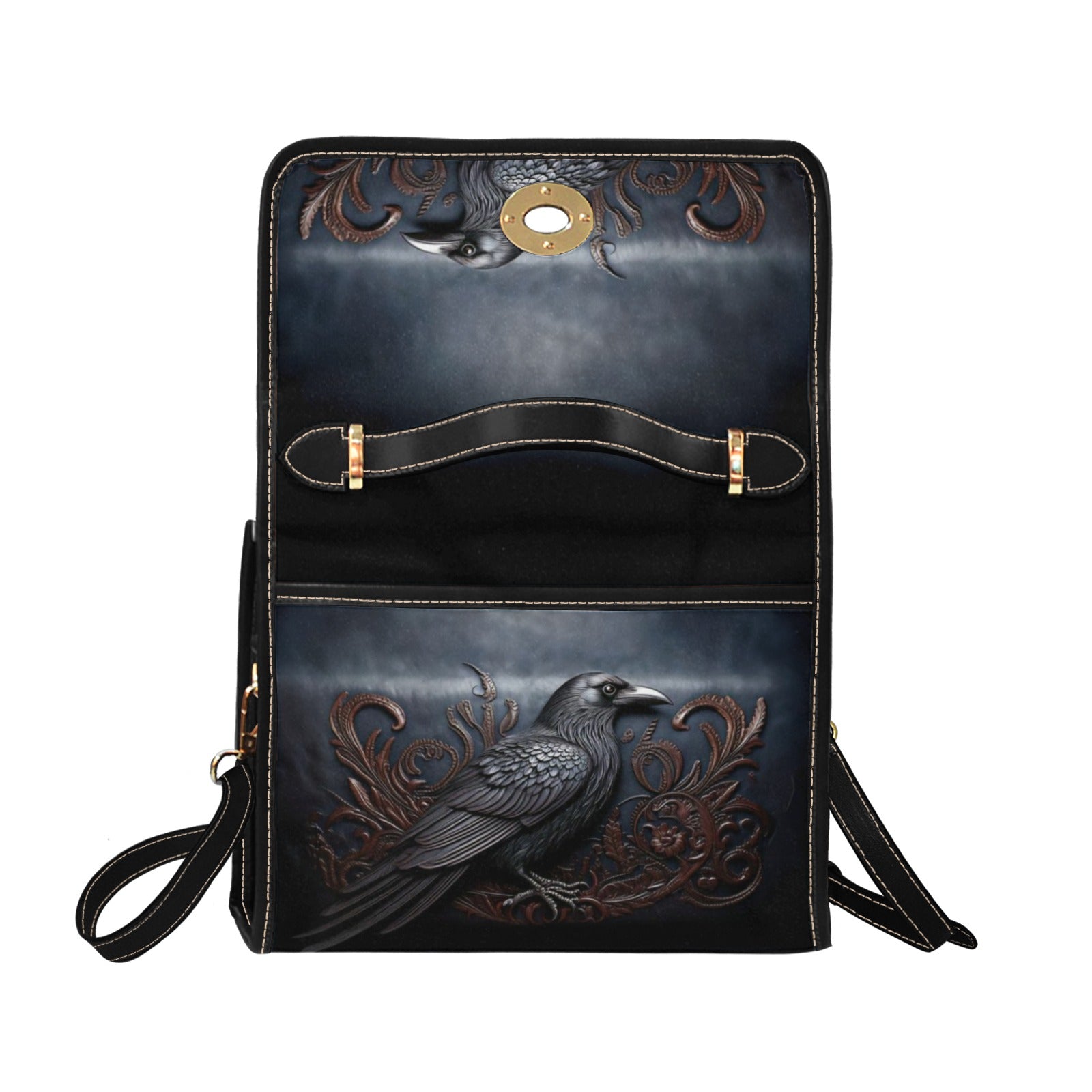 Black Crow Canvas Bag