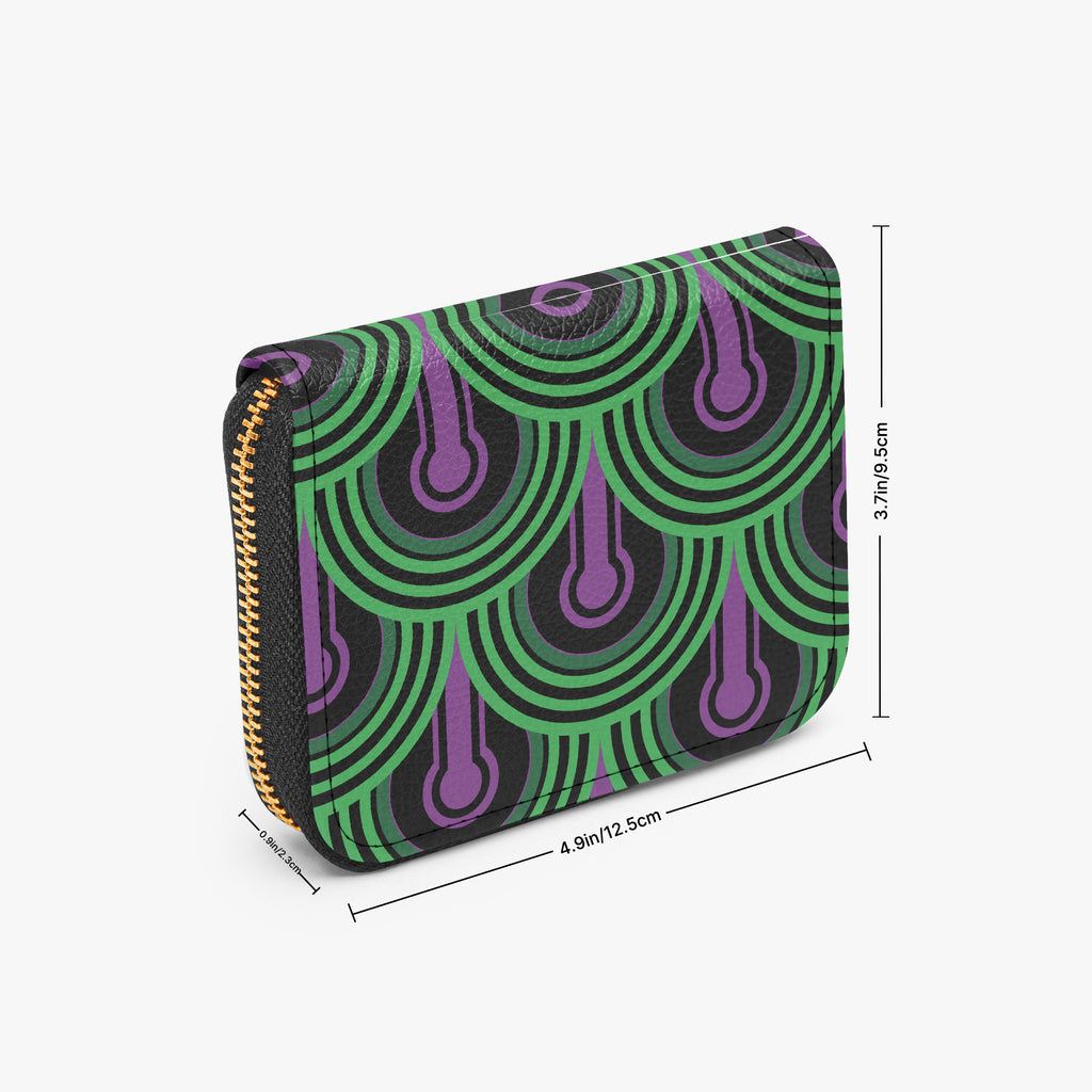 Room 237 Carpet Bifold Zipper Wallet dimensions diagram