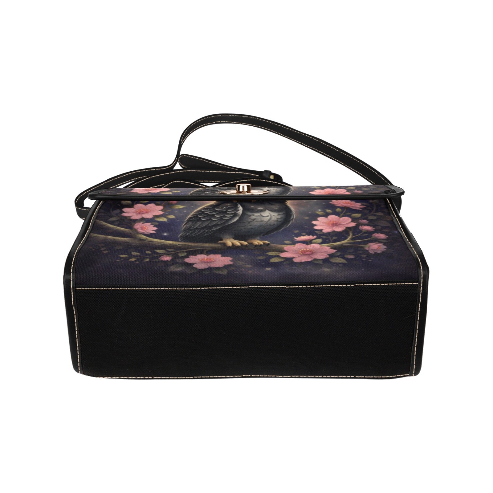Owl & Flowers Canvas Bag