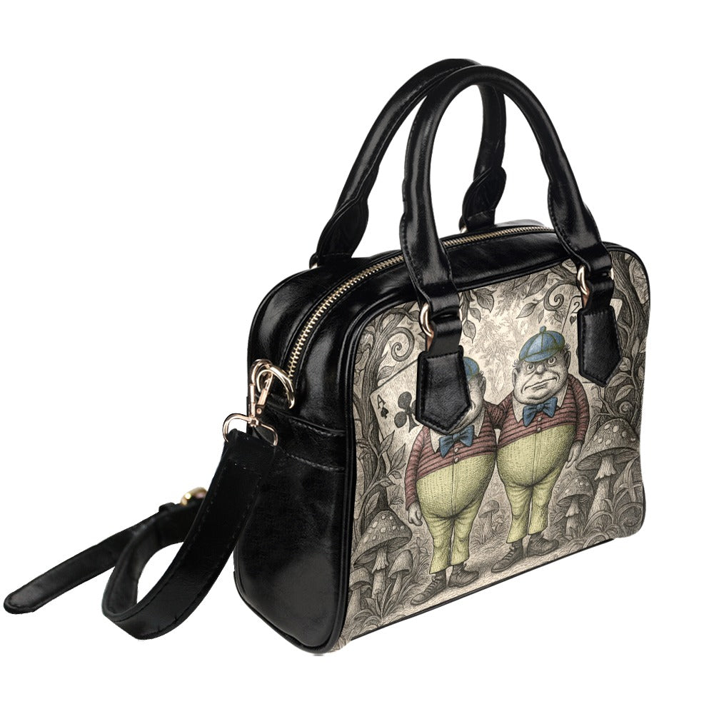 Tweedledee & Tweedledum Shoulder Handbag