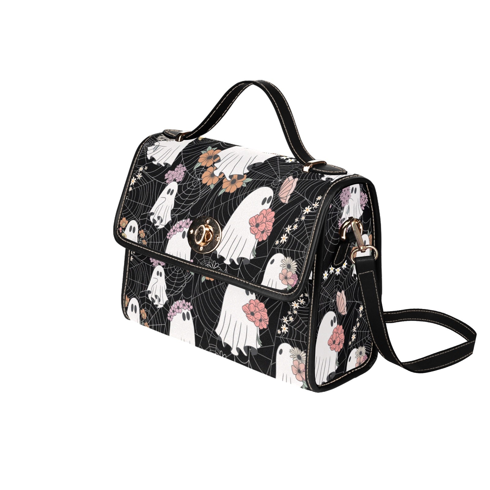 Ghost & Spiderweb Canvas Bag