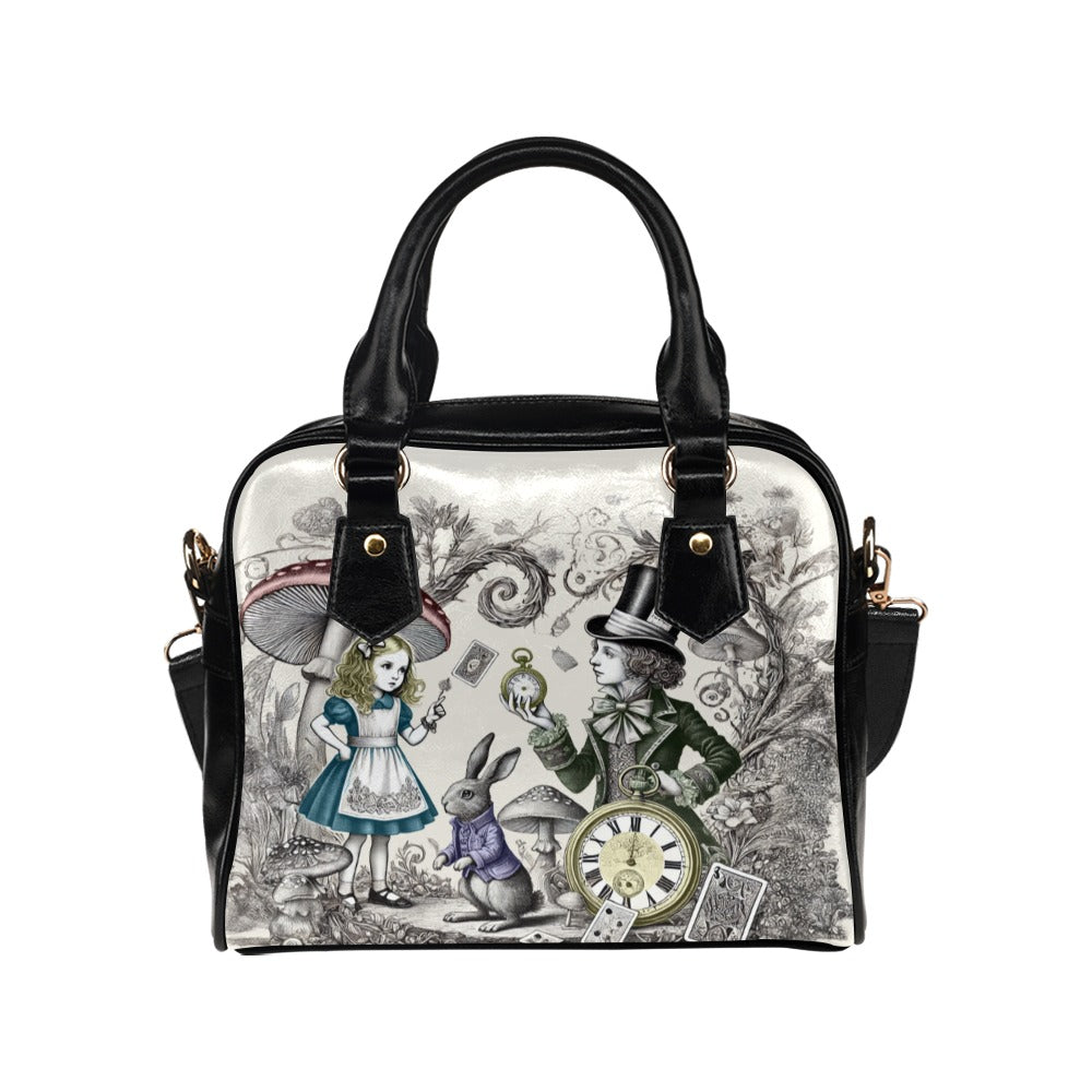 Alice in wonderland color Shoulder Handbag