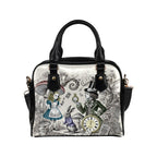 Alice in wonderland color Shoulder Handbag alternate front view
