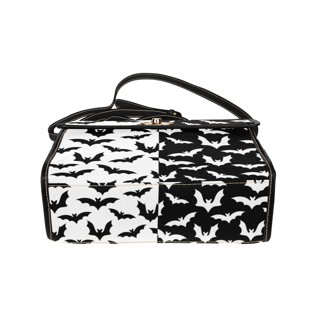 Black & White Bats Canvas Bag