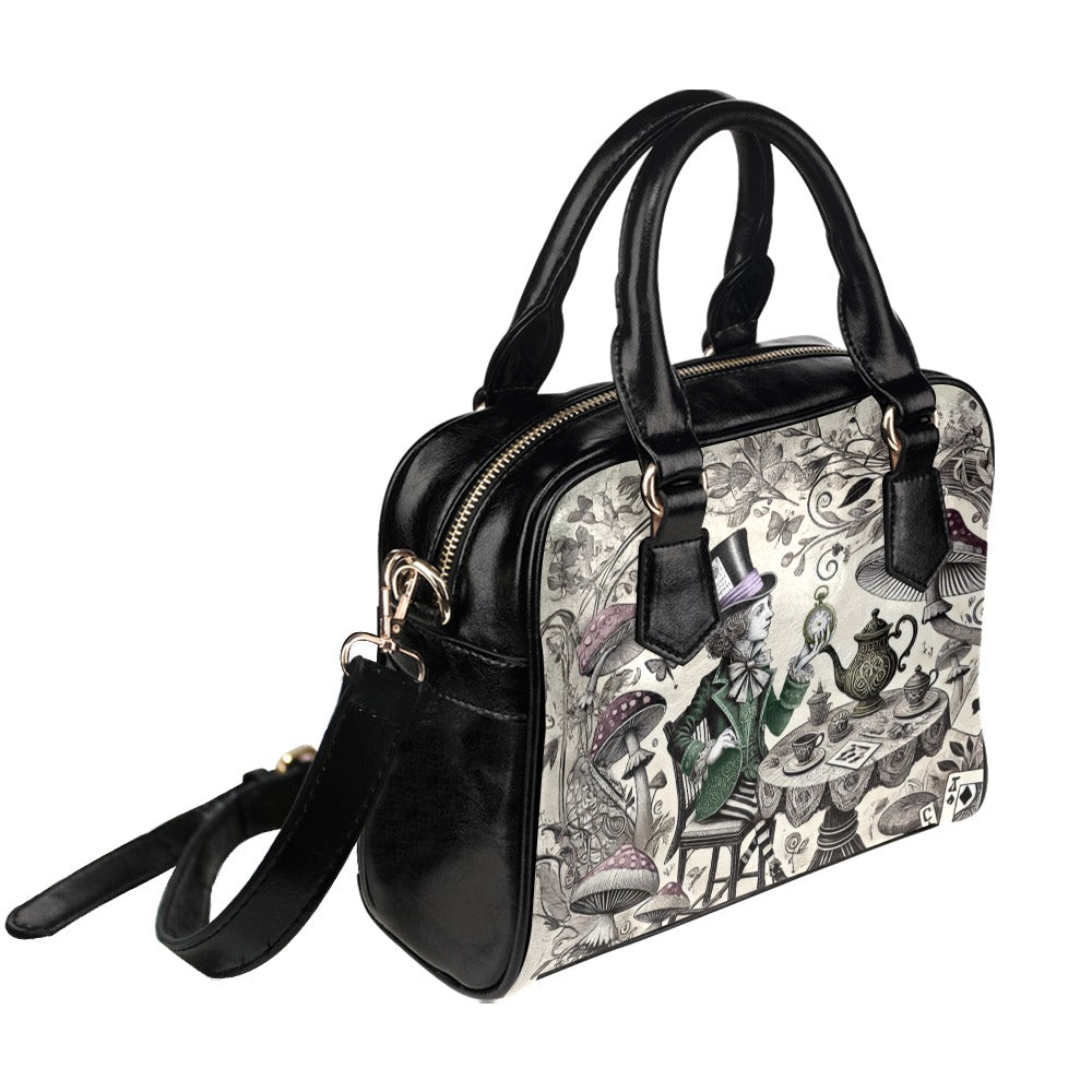 Mad Hatter Wonderland Shoulder Handbag