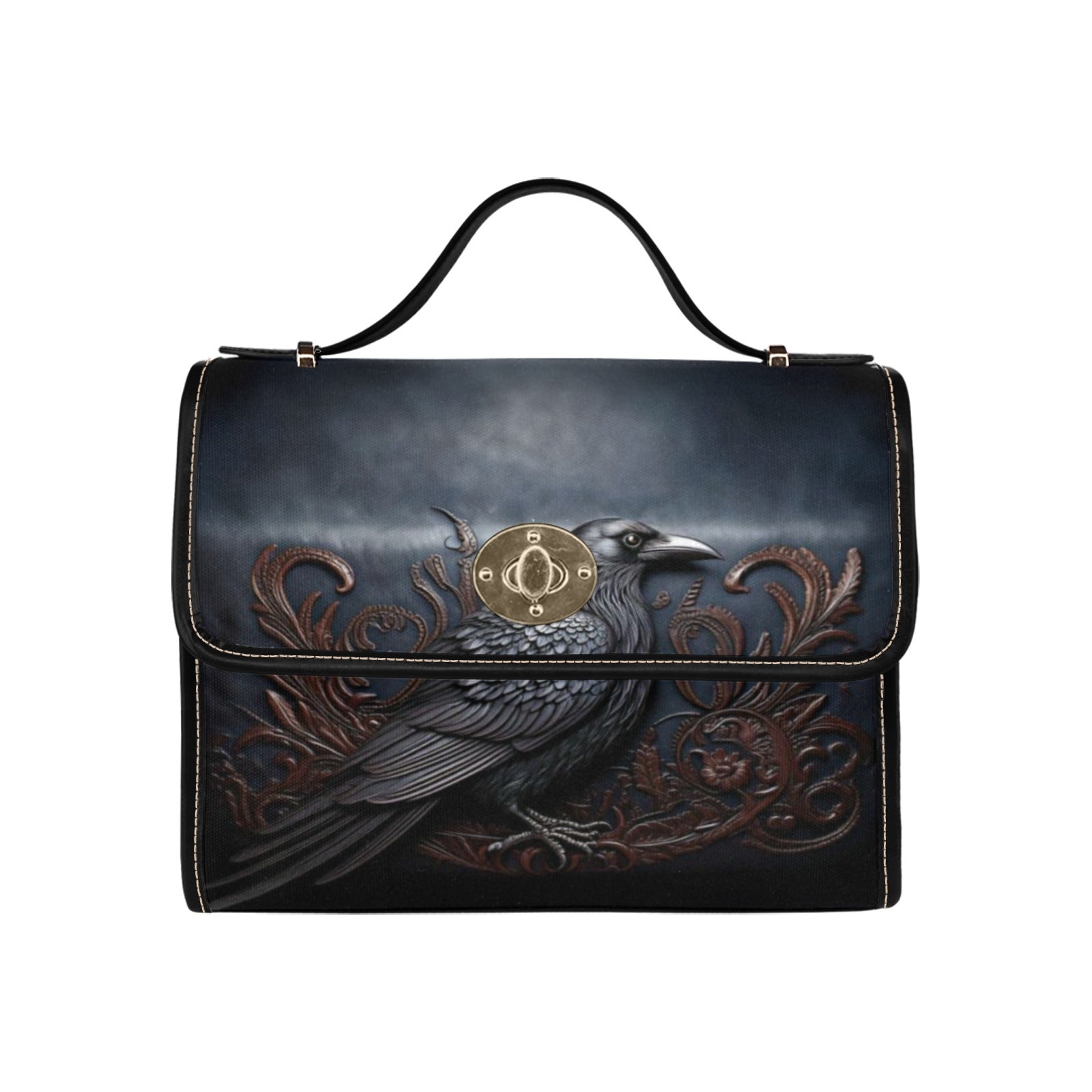 Black Crow Canvas Bag | Grimm's Boutique – GrimmsBoutique.com