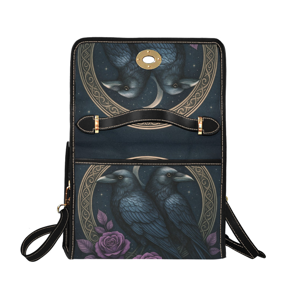 Twin Crows Canvas Bag