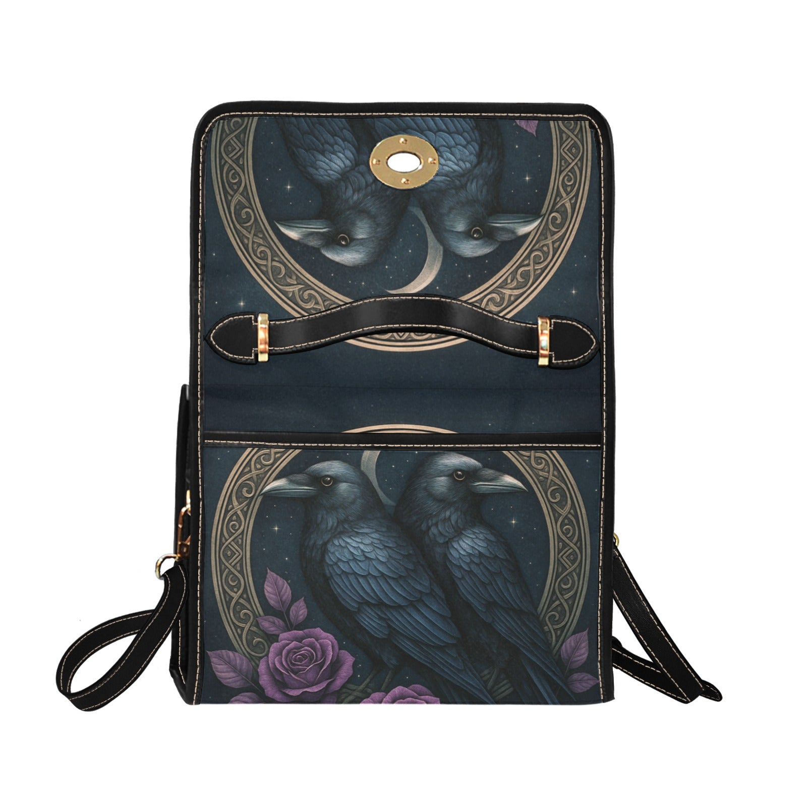 Twin Crows Canvas Bag