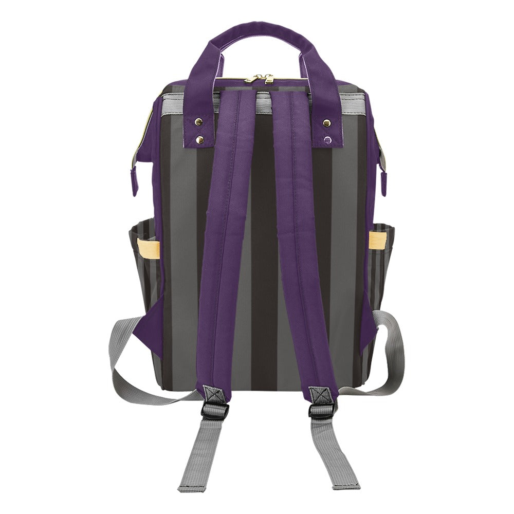 Purple Stripe Backpack