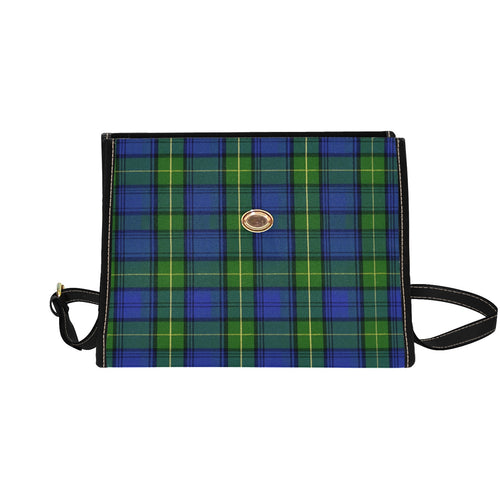 Blue Plaid Canvas Bag