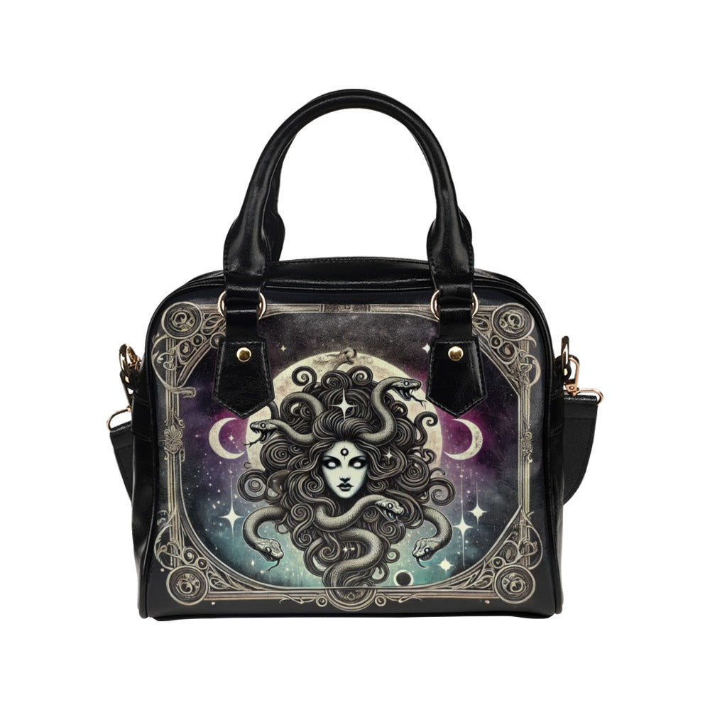 Female Gaze Art Shoulder Handbag