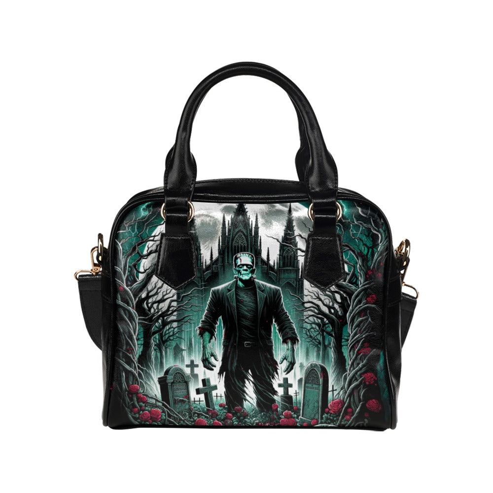 Frankenstein Grave Shoulder Handbag