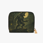 Moonlit Werewolf Bifold Zipper Wallet exterior front view