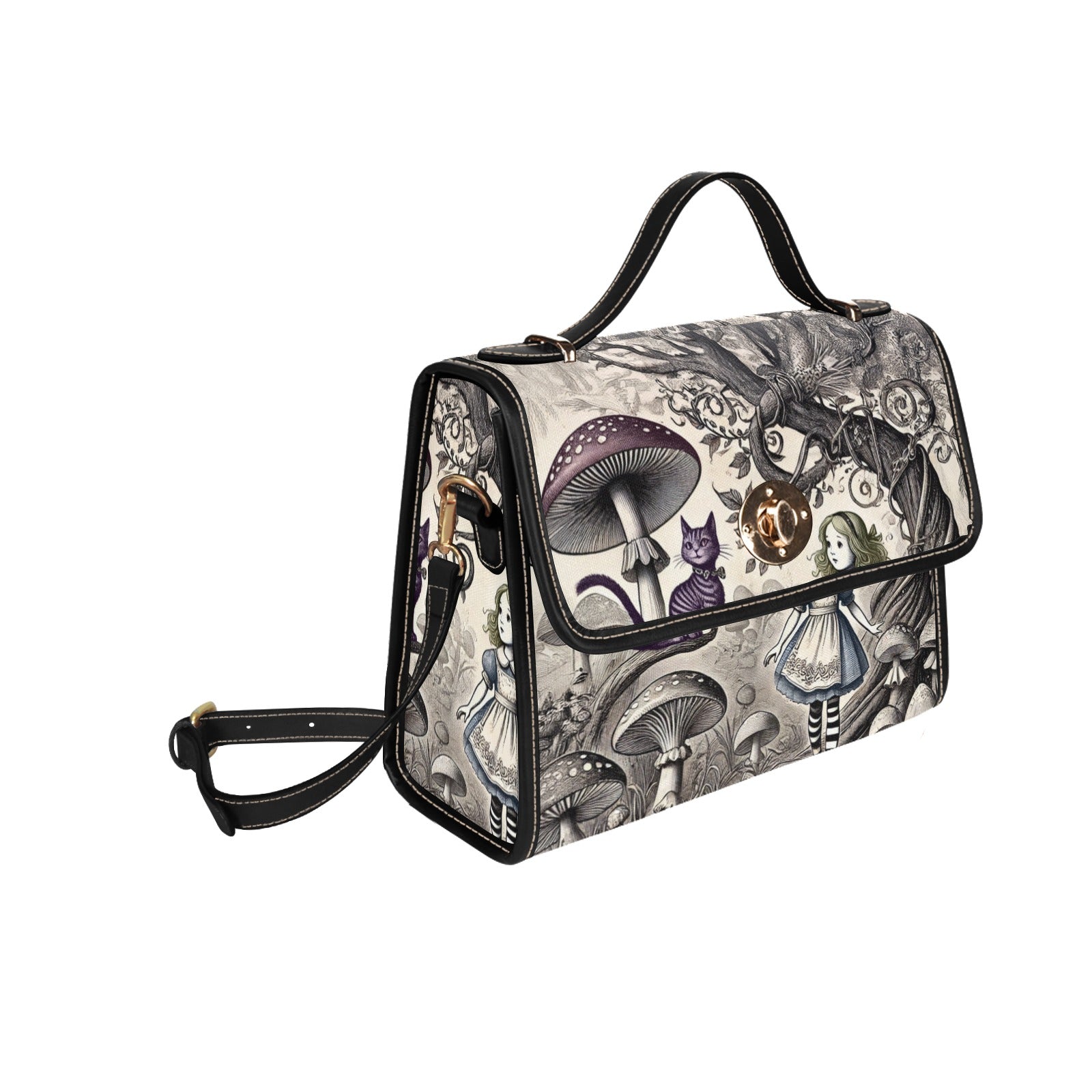 Alice & Cheshire Cat Canvas Bag